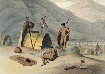 Bosjemans faisant frire des sauterelles, planche 26 de 